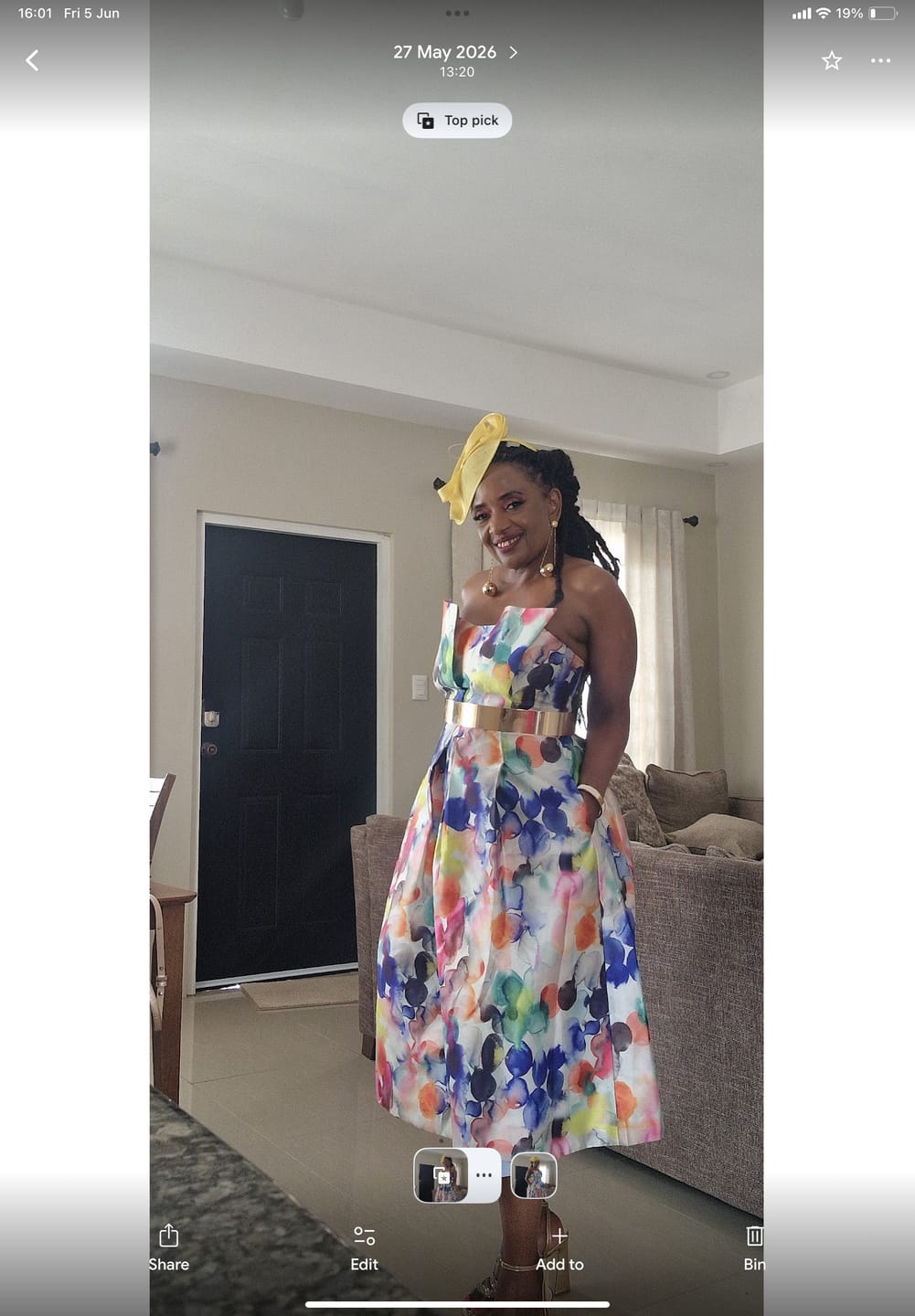 Customer photo review of LBD Collection The Watercolour Dress