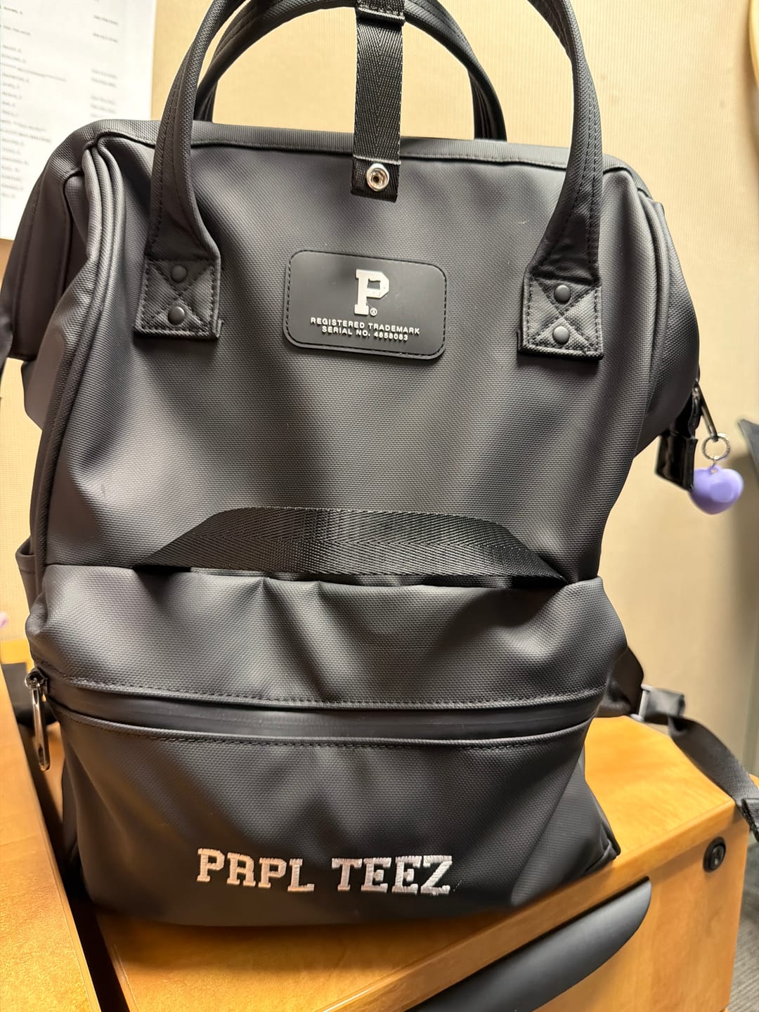 Customer photo review of Personalized Cascade Backpack - Standard