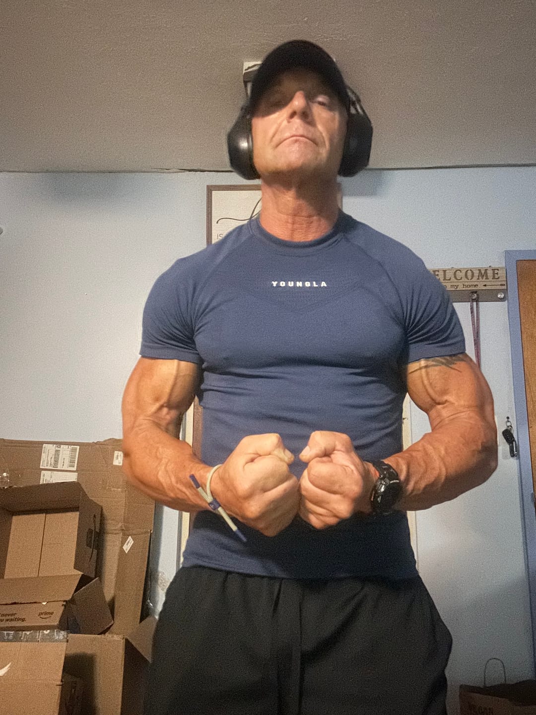 Customer photo review of 475 SuperVillain Compression Tees