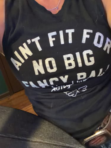 Customer photo review of Cowboy Unisex Muscle Tank