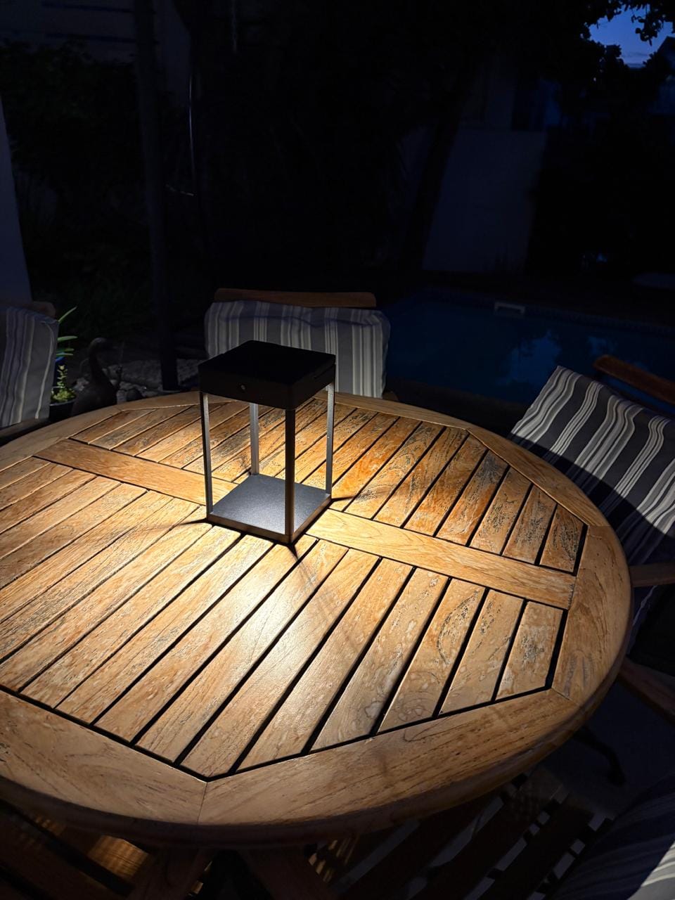 Customer photo review of Luxury Metal Solar Lantern