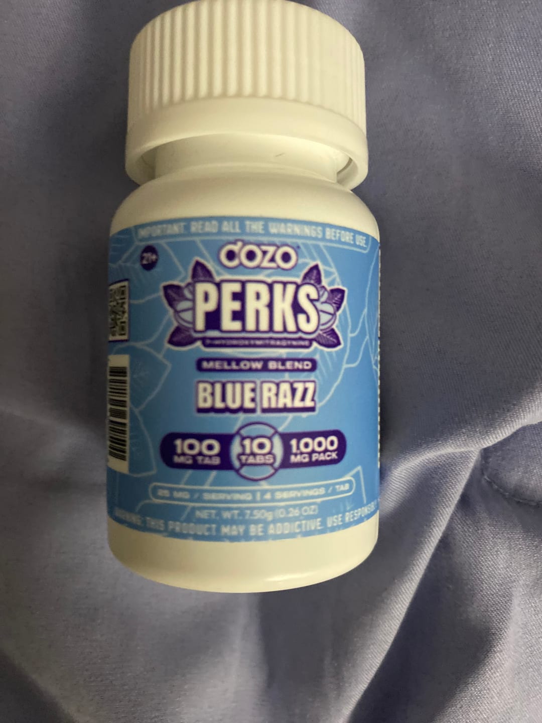 Customer photo review of 10ct 100mg Dozo PERKS 7-OH | 1,000 mg Jar