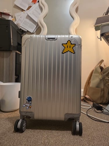 Customer photo review of ALUMINUM SUITCASE V2 NEW, STRONGER ALUMINIUM & REMOVEABLE WHEELS