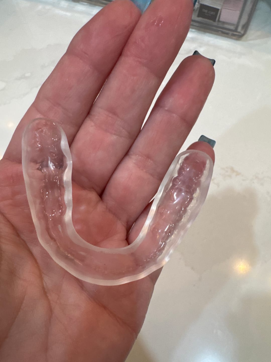 Customer photo review of Clear Custom Night Guard