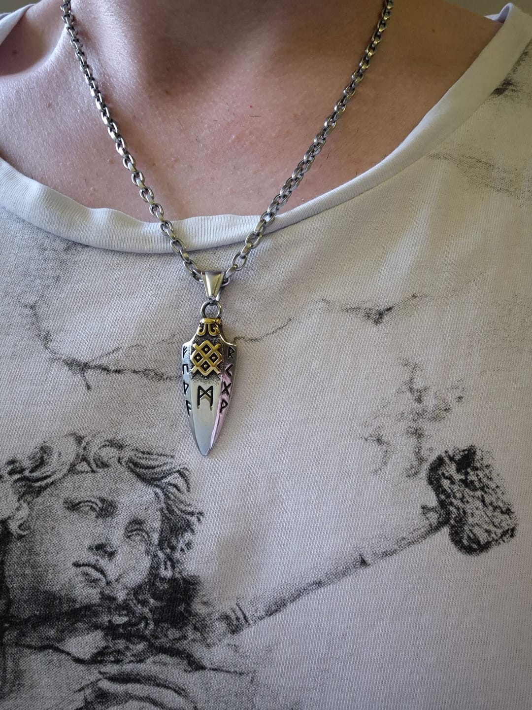 Customer photo review of Gungnir Necklace