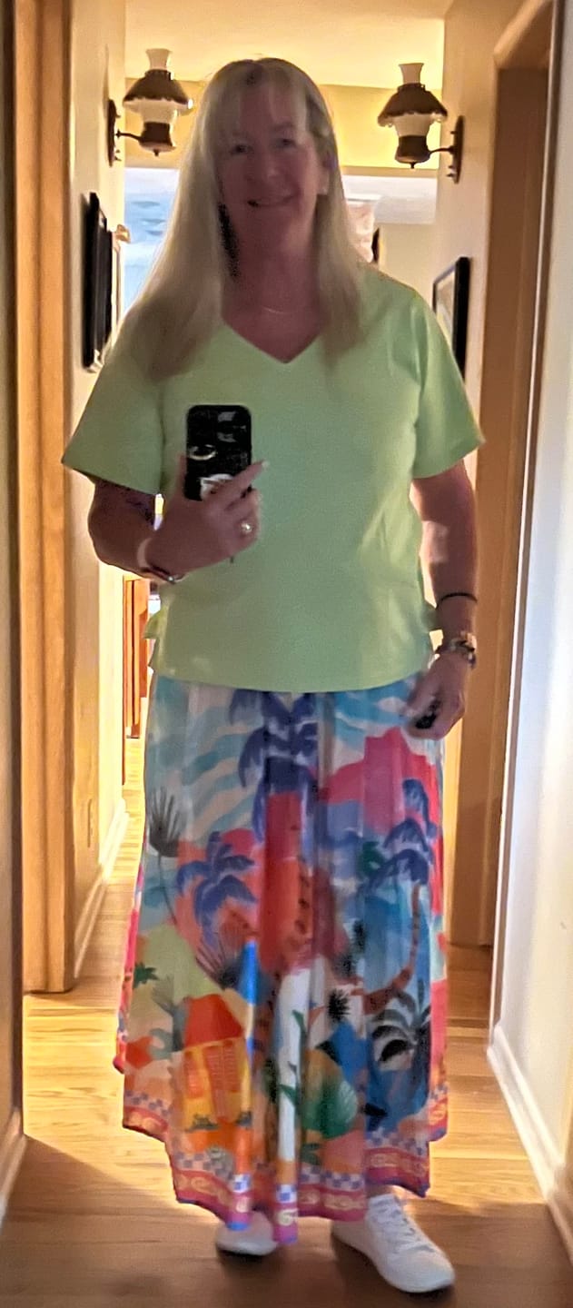 Customer photo review of Classic Cut Cotton Tee