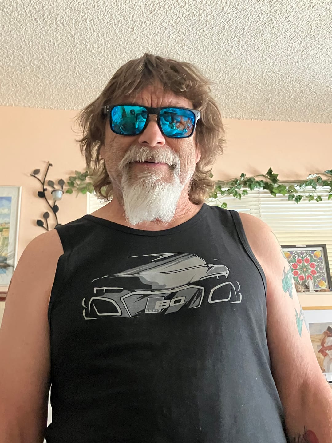 Customer photo review of 80Eighty® Polarized Sunglasses - Blue Chrome