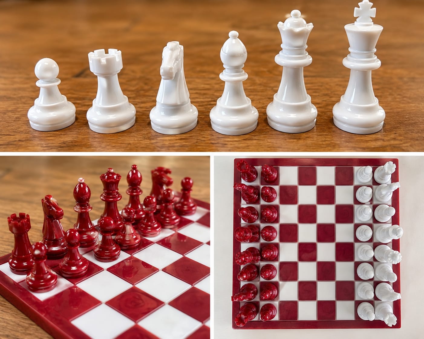 Customer photo review of 14.5x14.5x0.5" Medium Chess Board Silicone Mold With 1.5" Squares