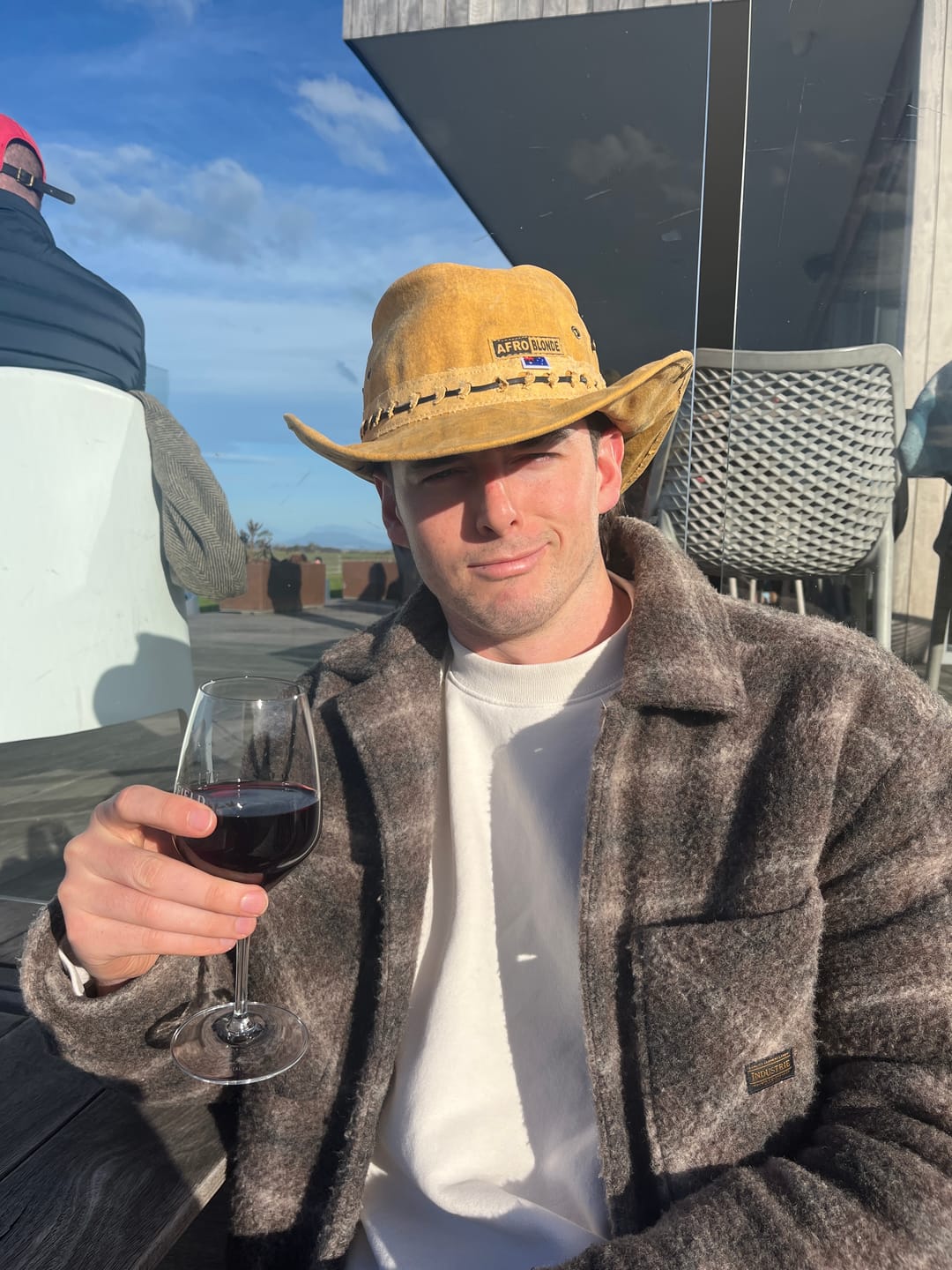 Customer photo review of Bucket Hat, Sand