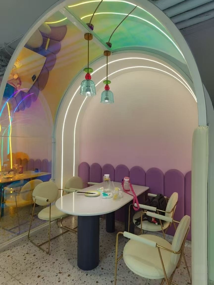 Customer photo review of Olivia Colorful Candy Pendant Light