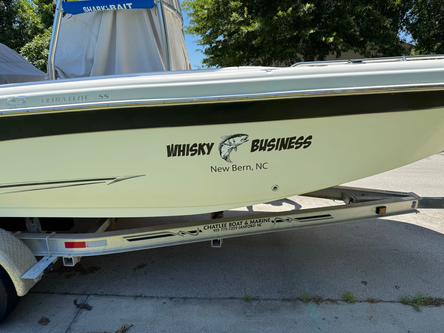Customer photo review of Custom Digital Boat Artwork