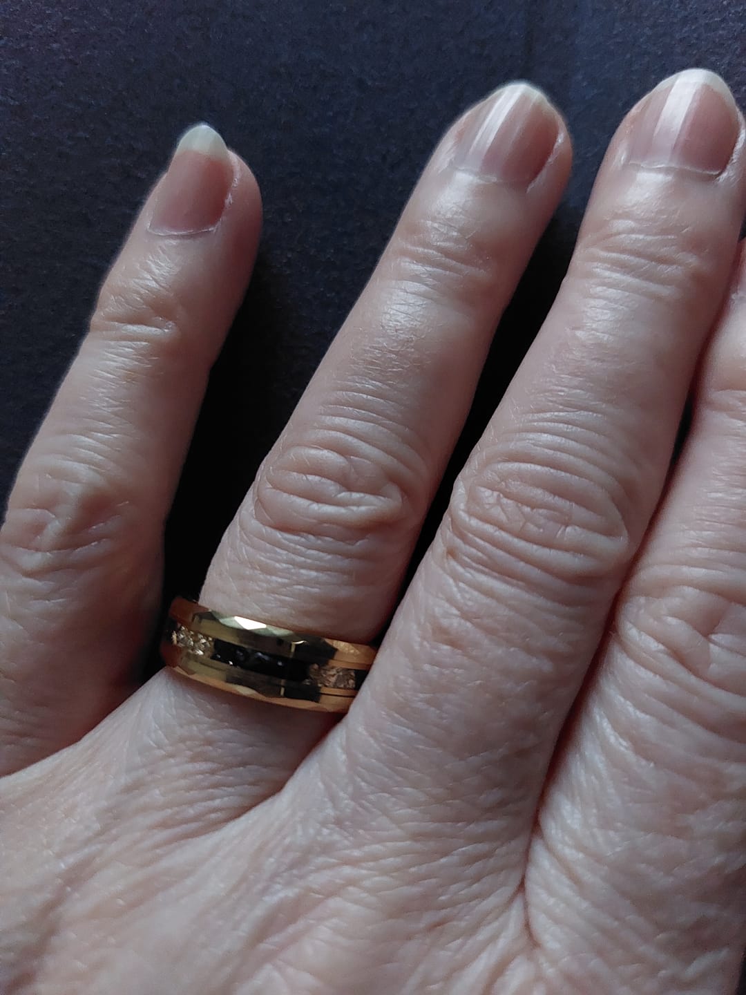 Customer photo review of Golden Flake 6mm Wonder Ring