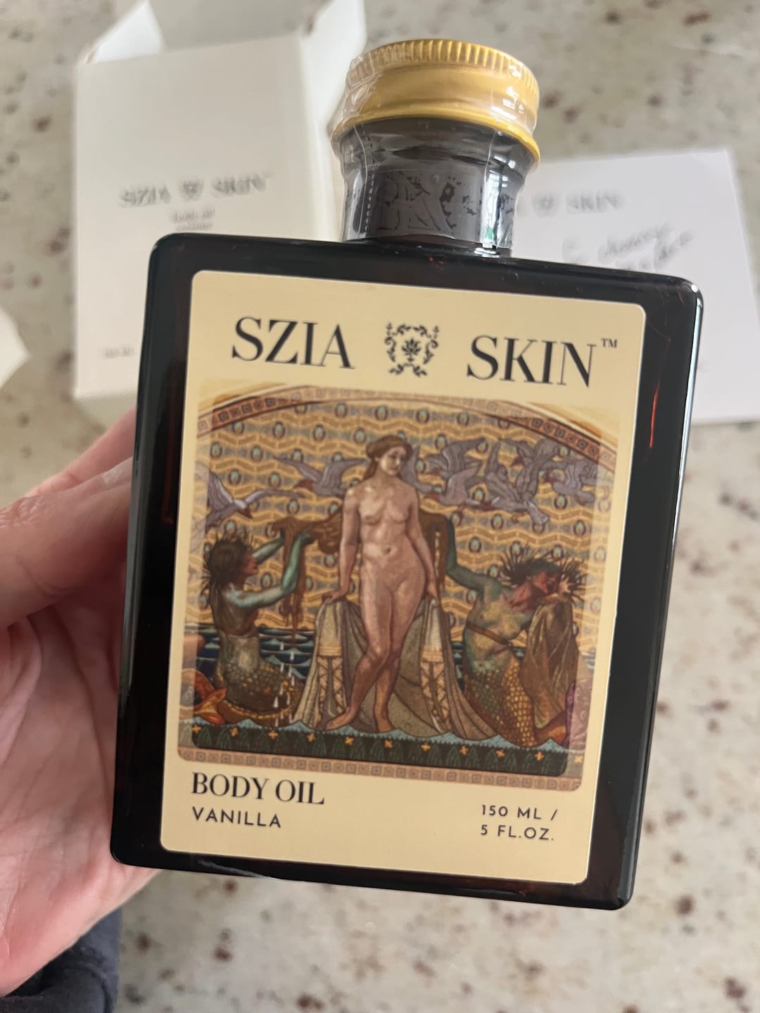 Customer photo review of Vanilla Body Oil