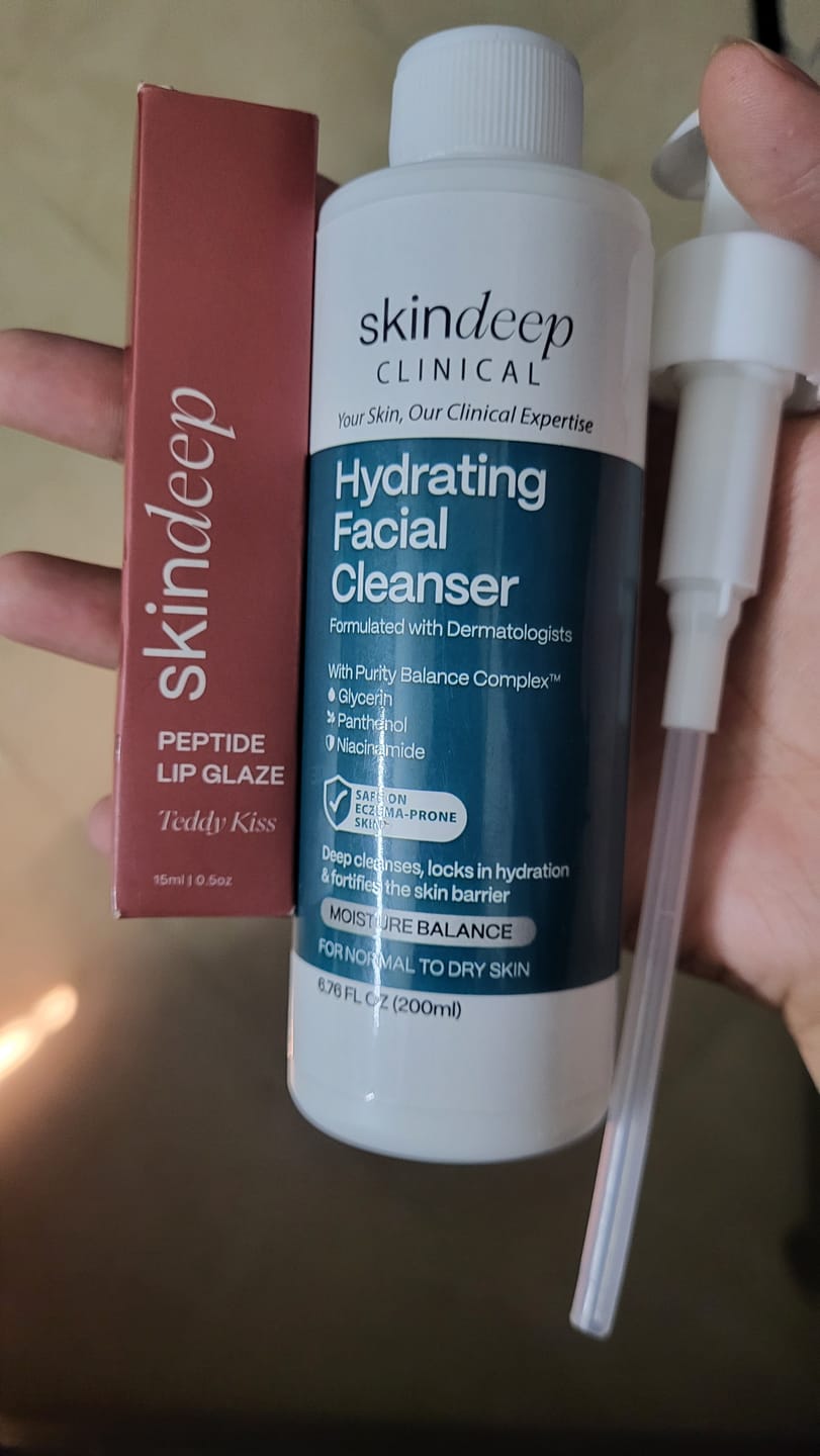 Customer photo review of Hydrating Facial Cleanser