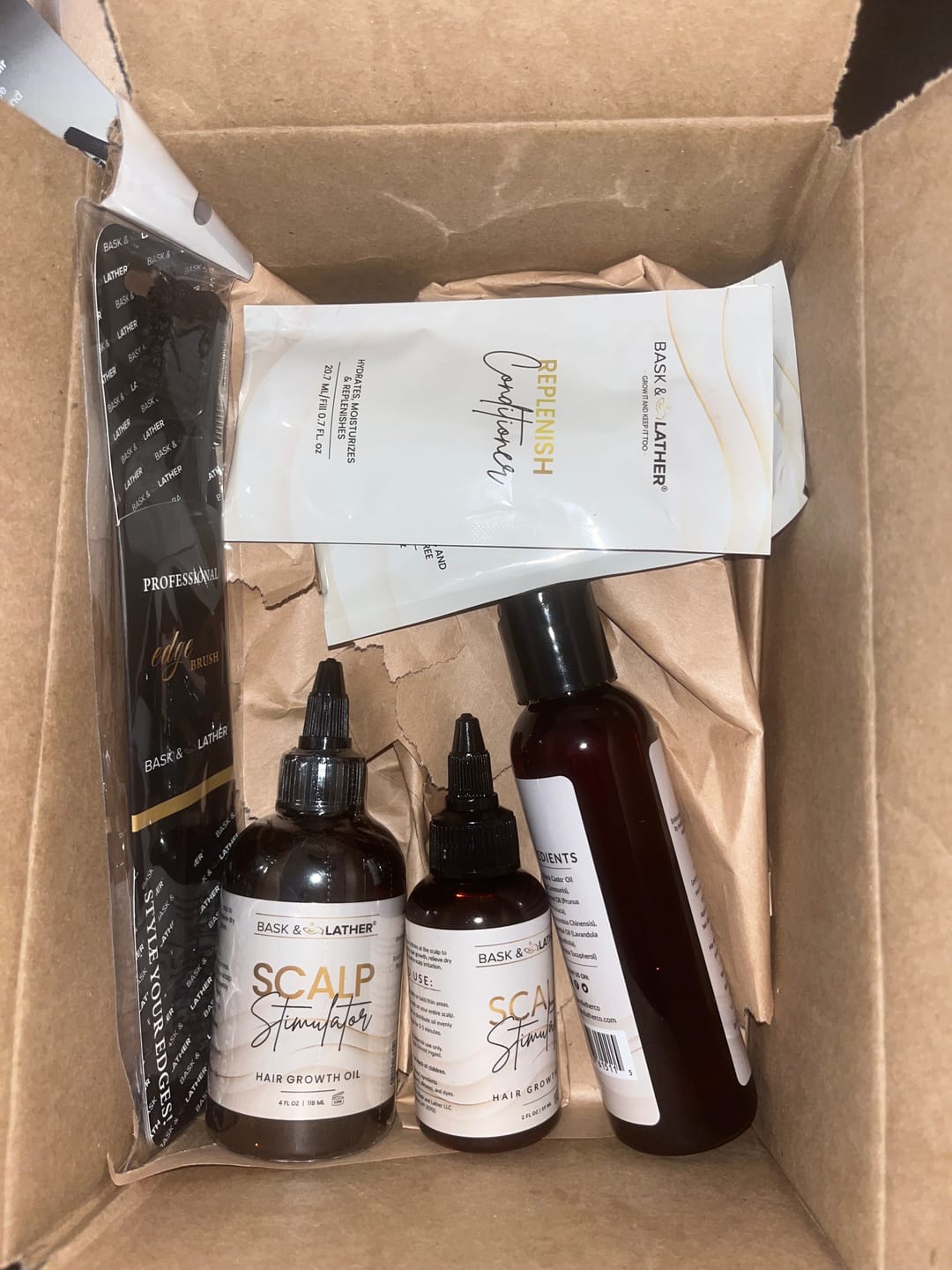 Customer photo review of Growth & Length Retention Bundle