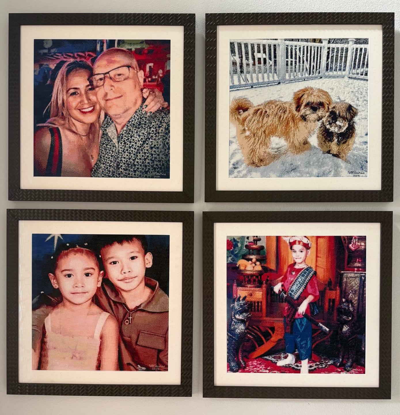 Customer photo review of Custom Cross Stitch Tapestry Kit | Just Upload Your Photo!