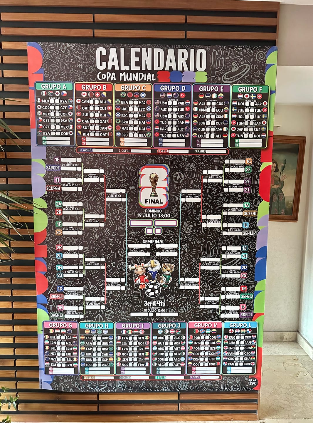Customer photo review of Calendario Mundial 2026