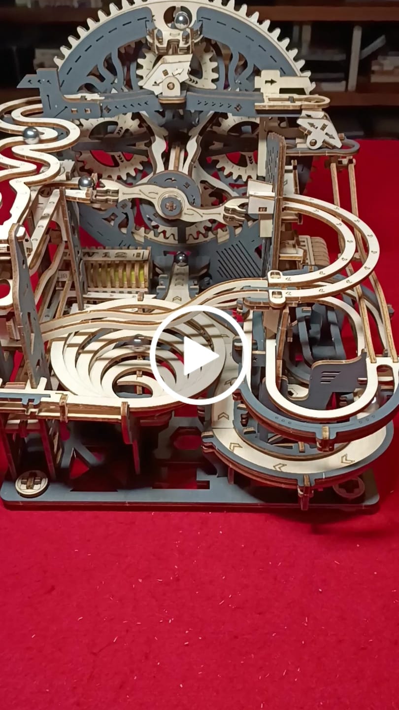 Customer video review of rokrgeek Electric Marble Run 3d wooden puzzle