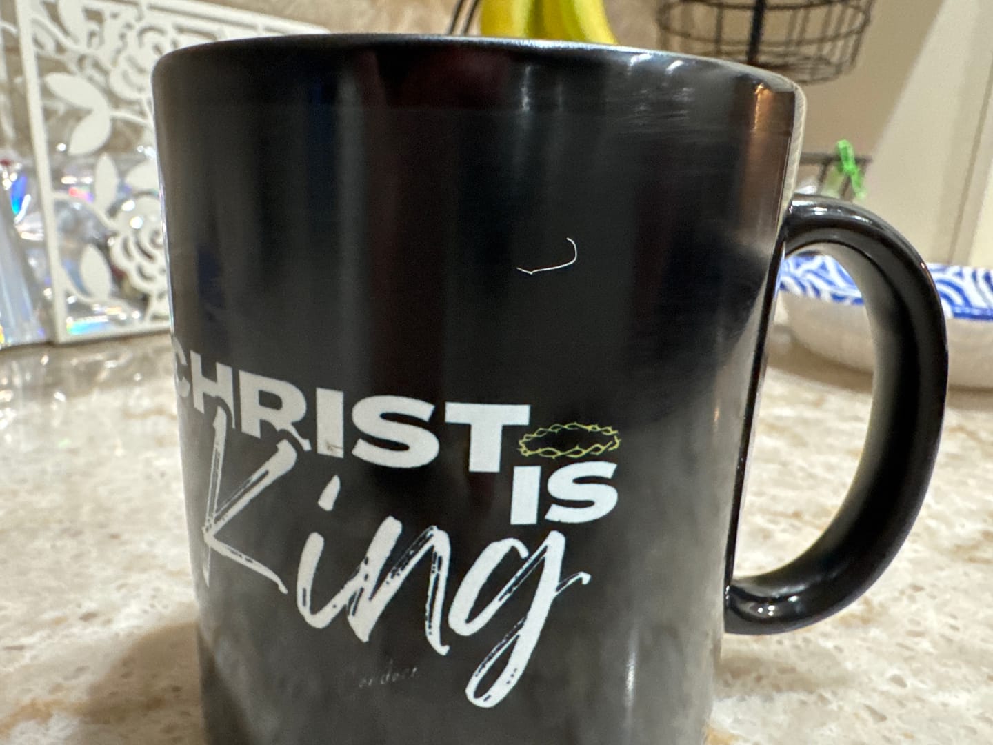 Customer photo review of Christ is King Mug