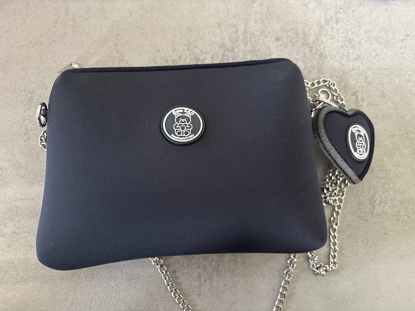 Customer photo review of Pochette catena in acciaio