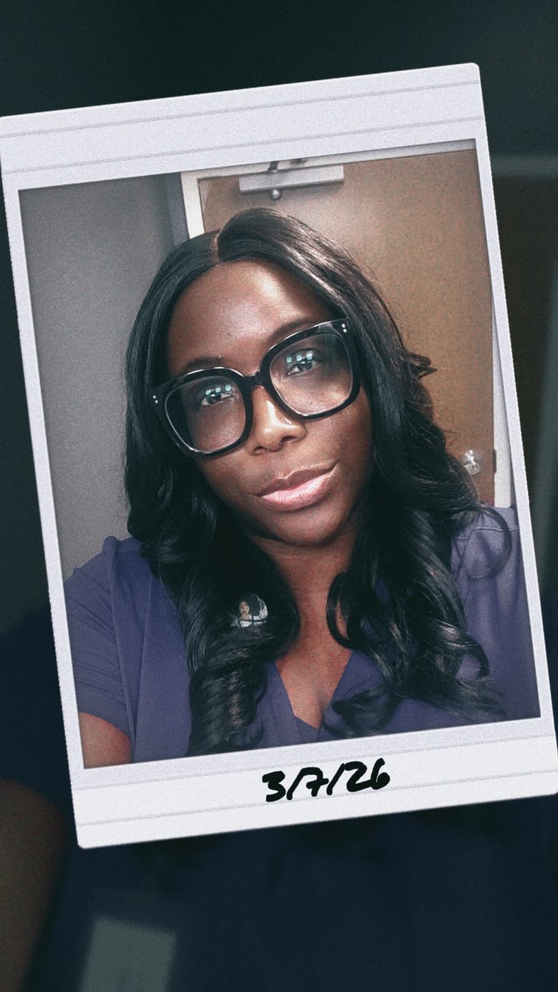Customer photo review of Mayde Beauty Crystal Collection HD Lace Glueless Synthetic Wig - Topaz