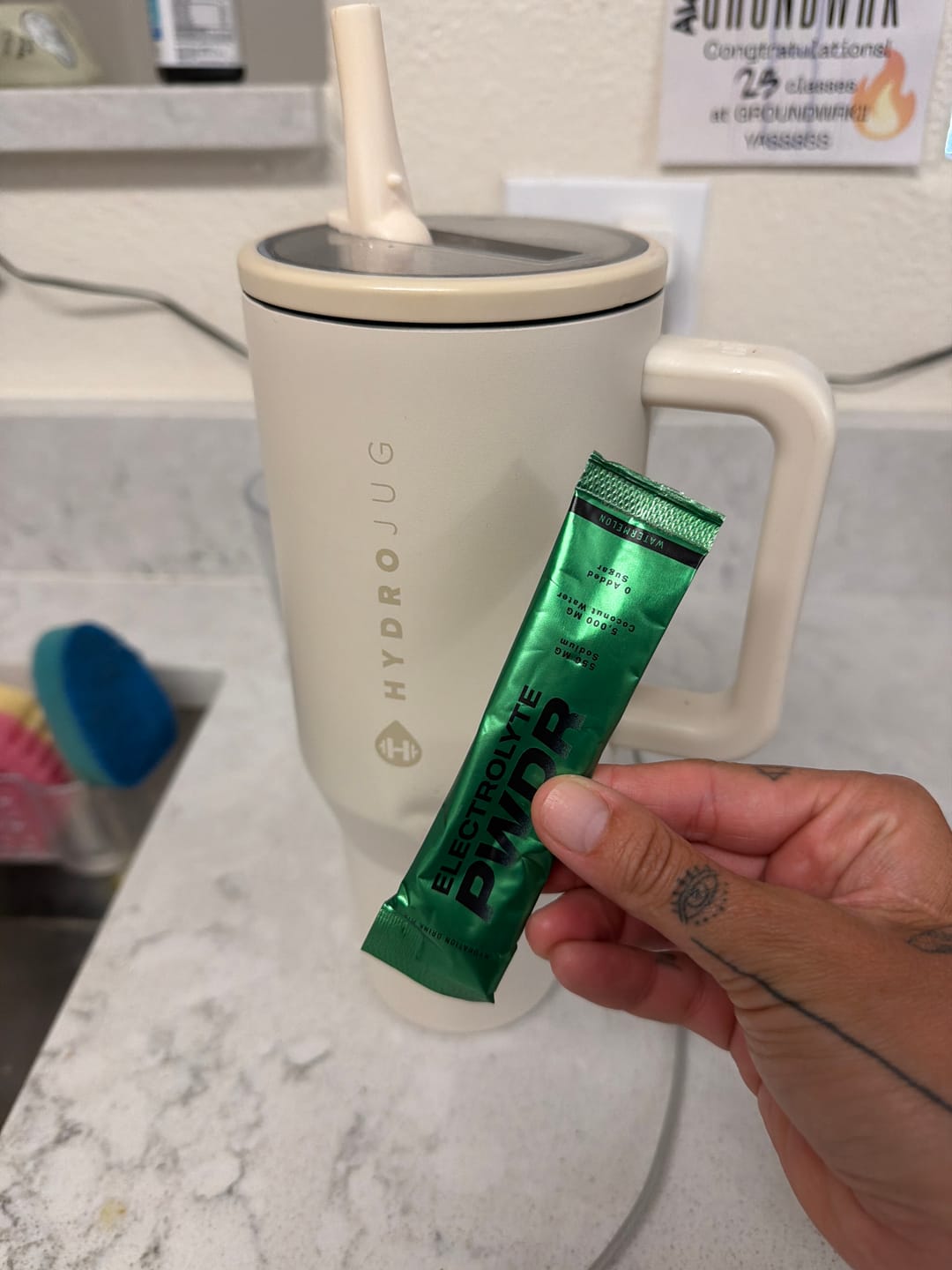 Customer photo review of ELECTROLYTE PWDR