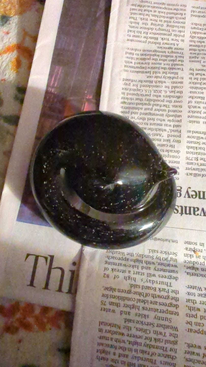 Customer photo review of Sleeping Cat with Infused Cremation Ashes