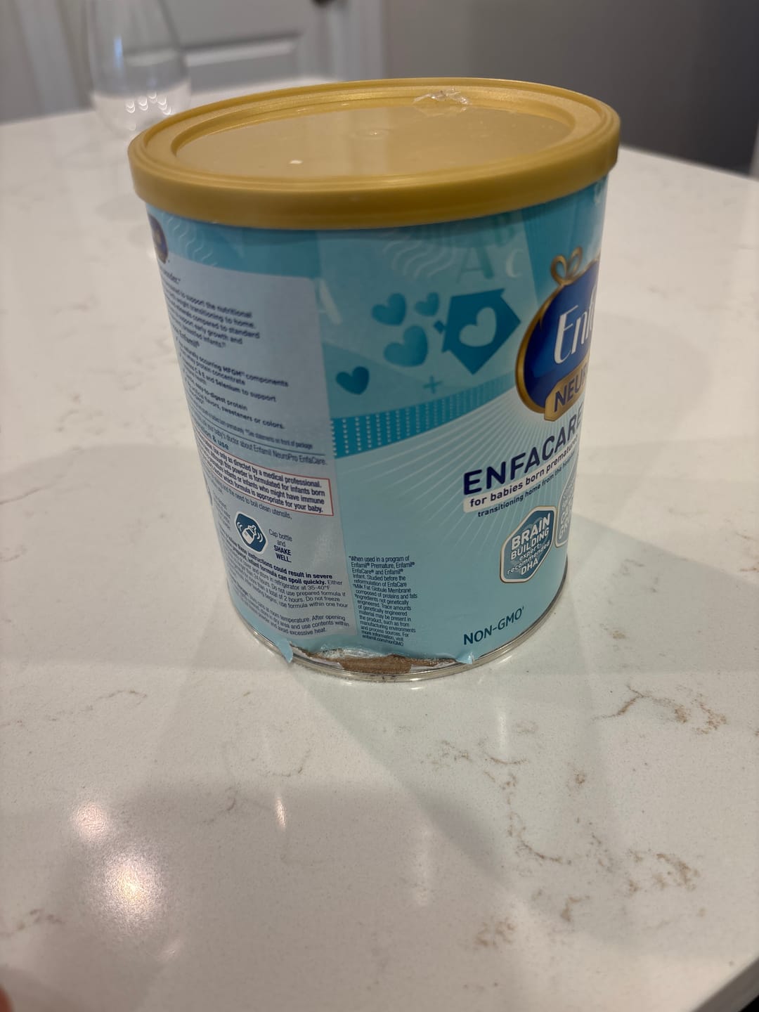 Customer photo review of Enfamil NeuroPro Enfacare Powder 23 oz (case of 4)
