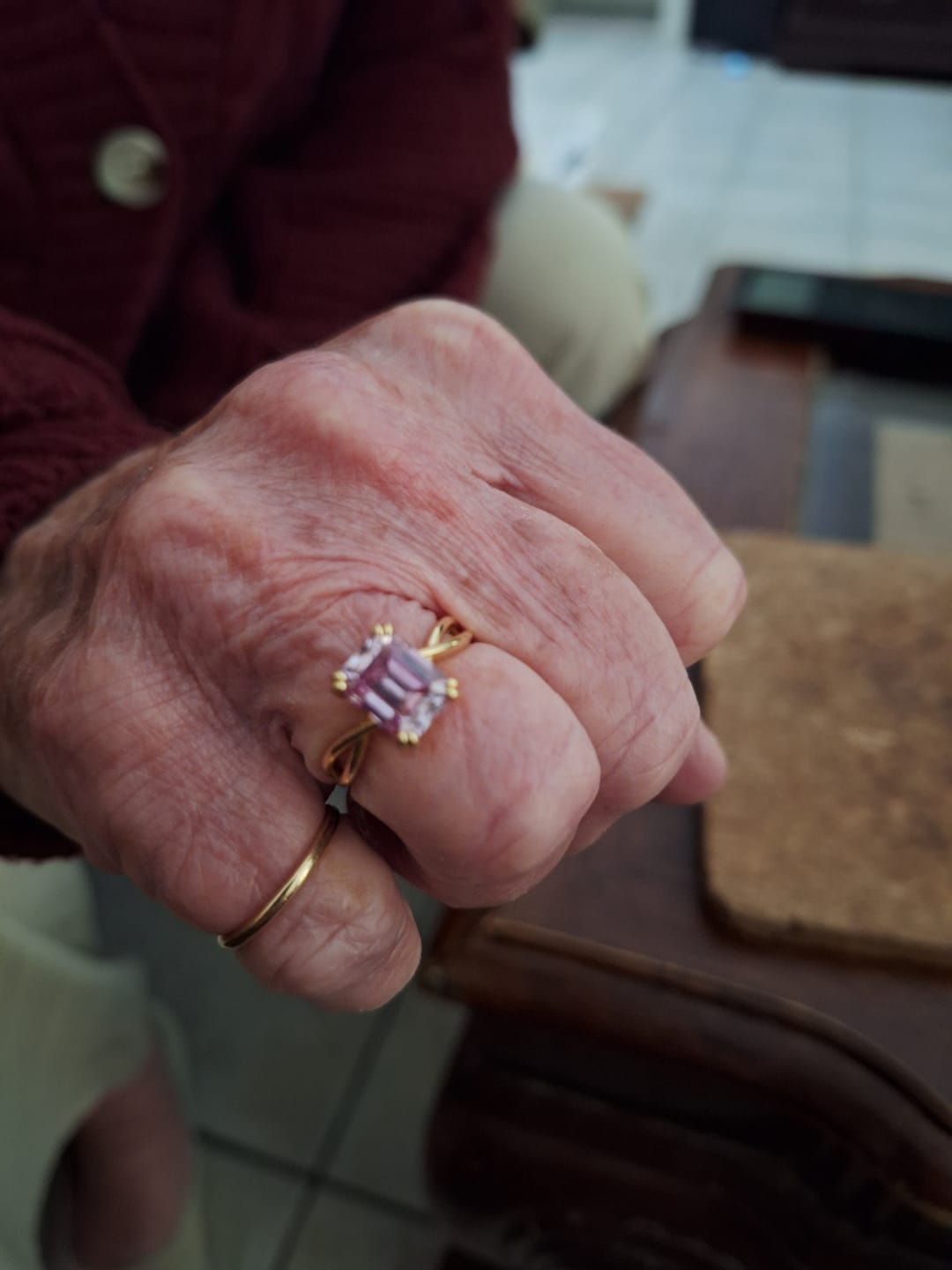 Customer photo review of The Camilla - Infinity Moissanite Ring