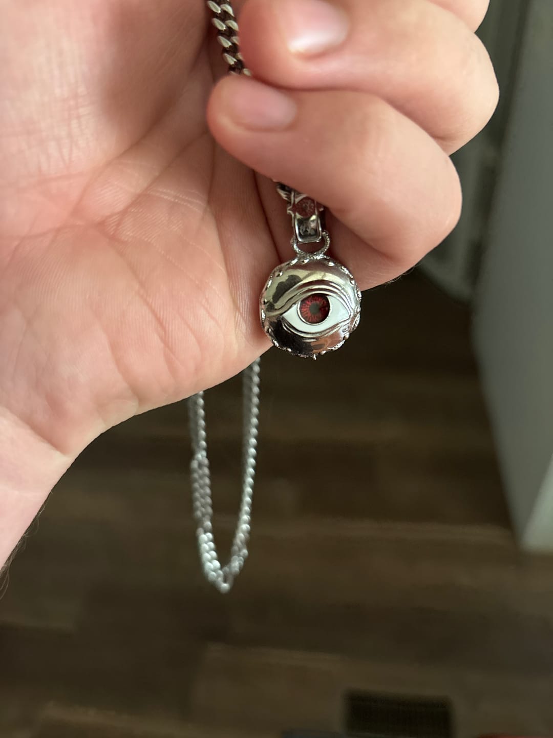 Customer photo review of EVIL EYE PENDANT