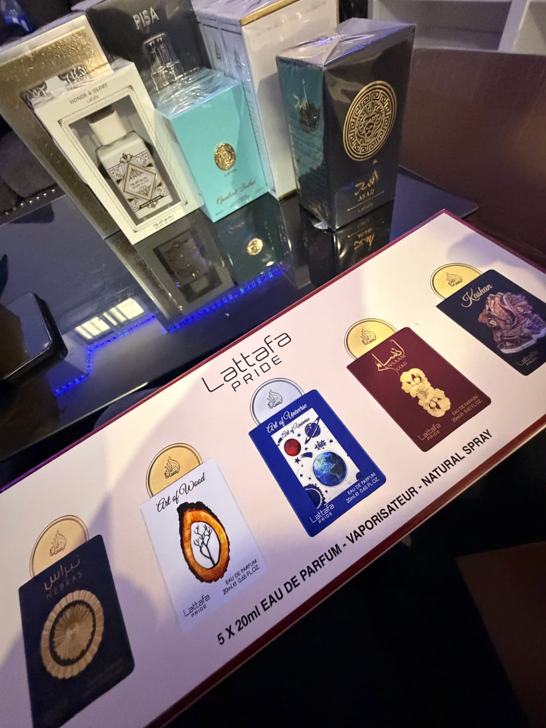 Customer photo review of Lattafa Opulent Dubai Eau de Parfum, 100 mL (3.4 fl oz)
