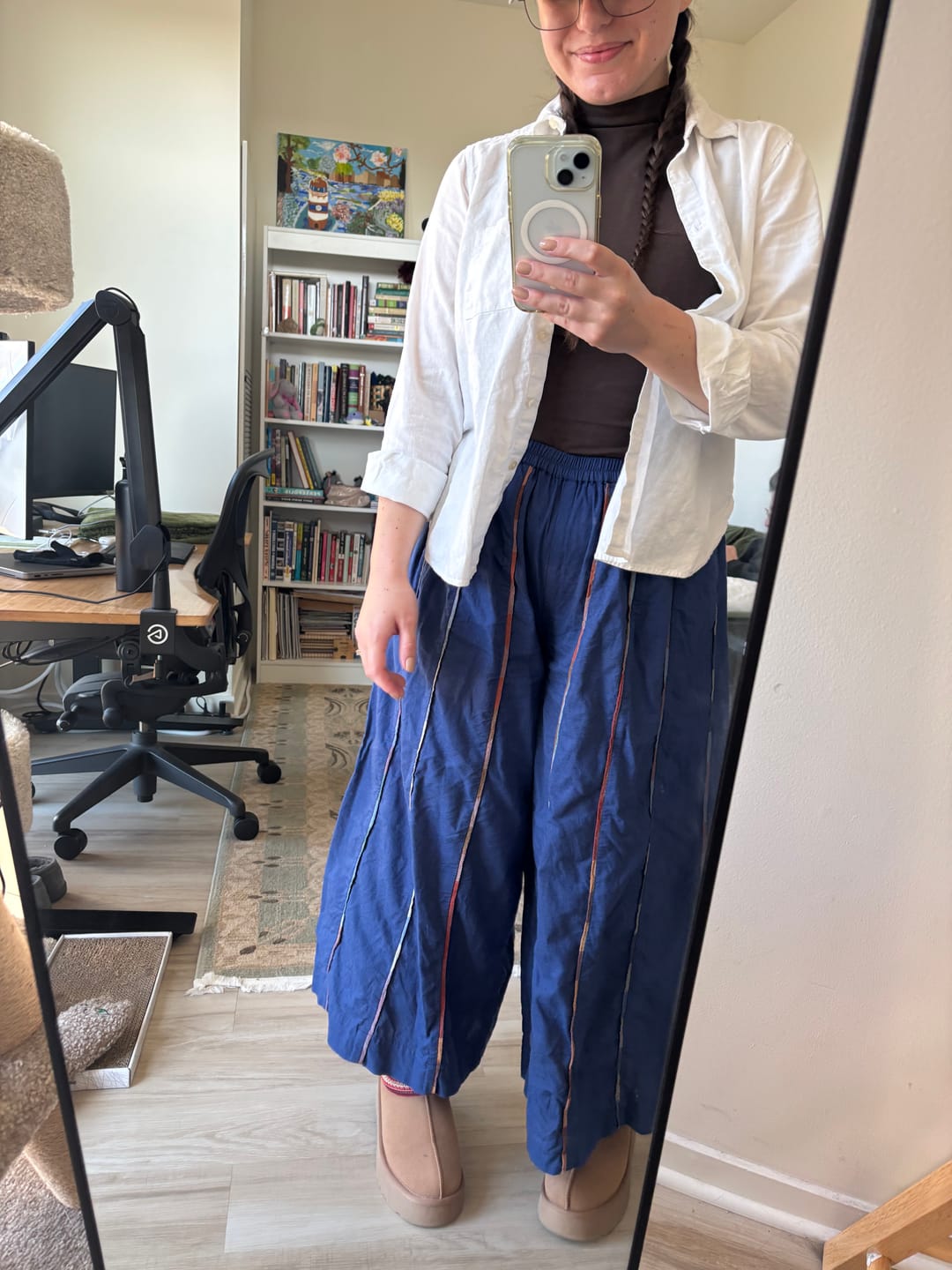Customer photo review of CLOVER PANTS | CLASSIC NAVY