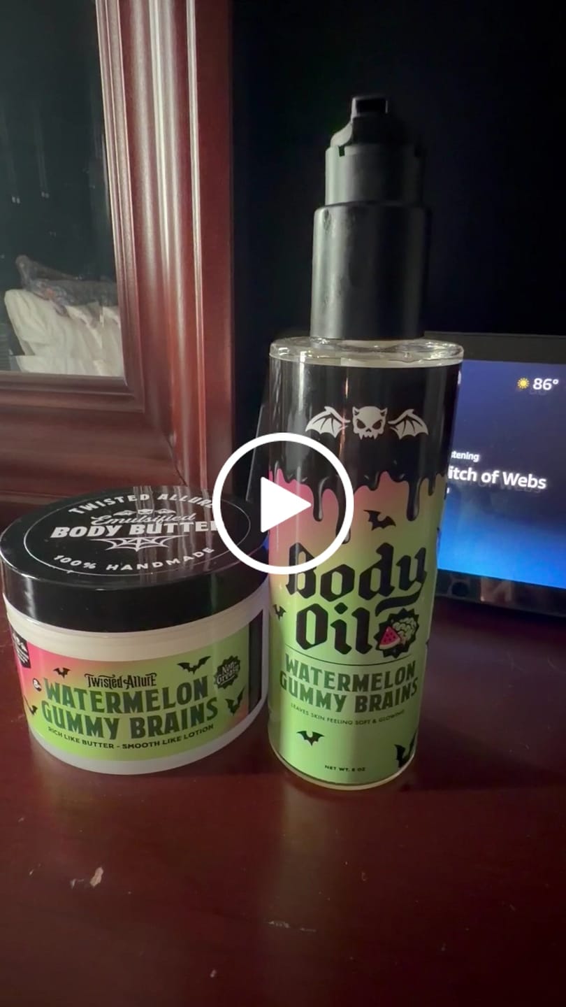 Customer video review of Watermelon Gummy Brains Body Oil