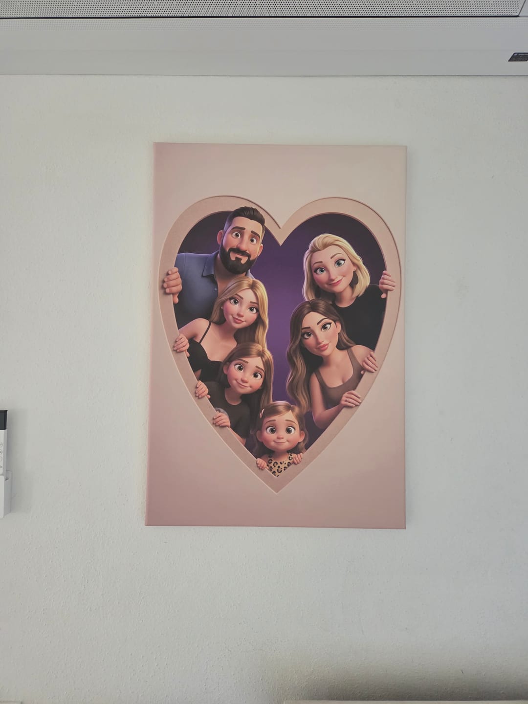 Customer photo review of Personalisierte Leinwand - Animiertes Herz