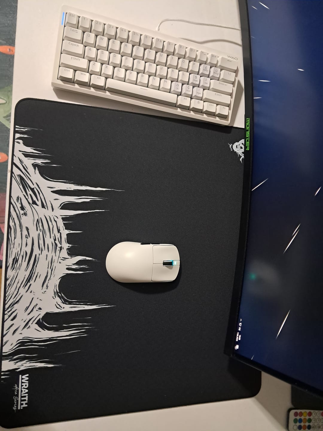 Customer photo review of Wraith Ace Series Poron Mousepad