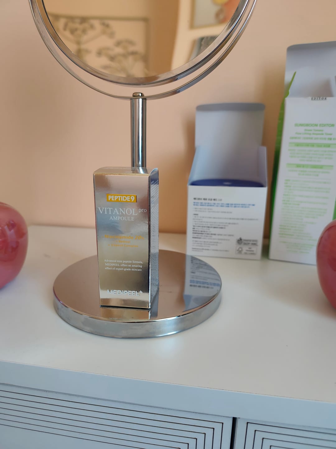 Customer photo review of Liftinga ampula ar peptīdiem un 20% niacinamīdu MEDI-PEEL Peptide 9 Vitanol Ampoule PRO