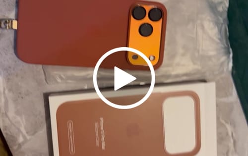 Customer video review of Genuine iPhone 17 Pro Max Silicone Case with MagSafe