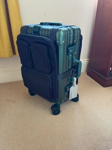 Customer photo review of ALUMINUM SUITCASE V2 NEW, STRONGER ALUMINIUM & REMOVEABLE WHEELS