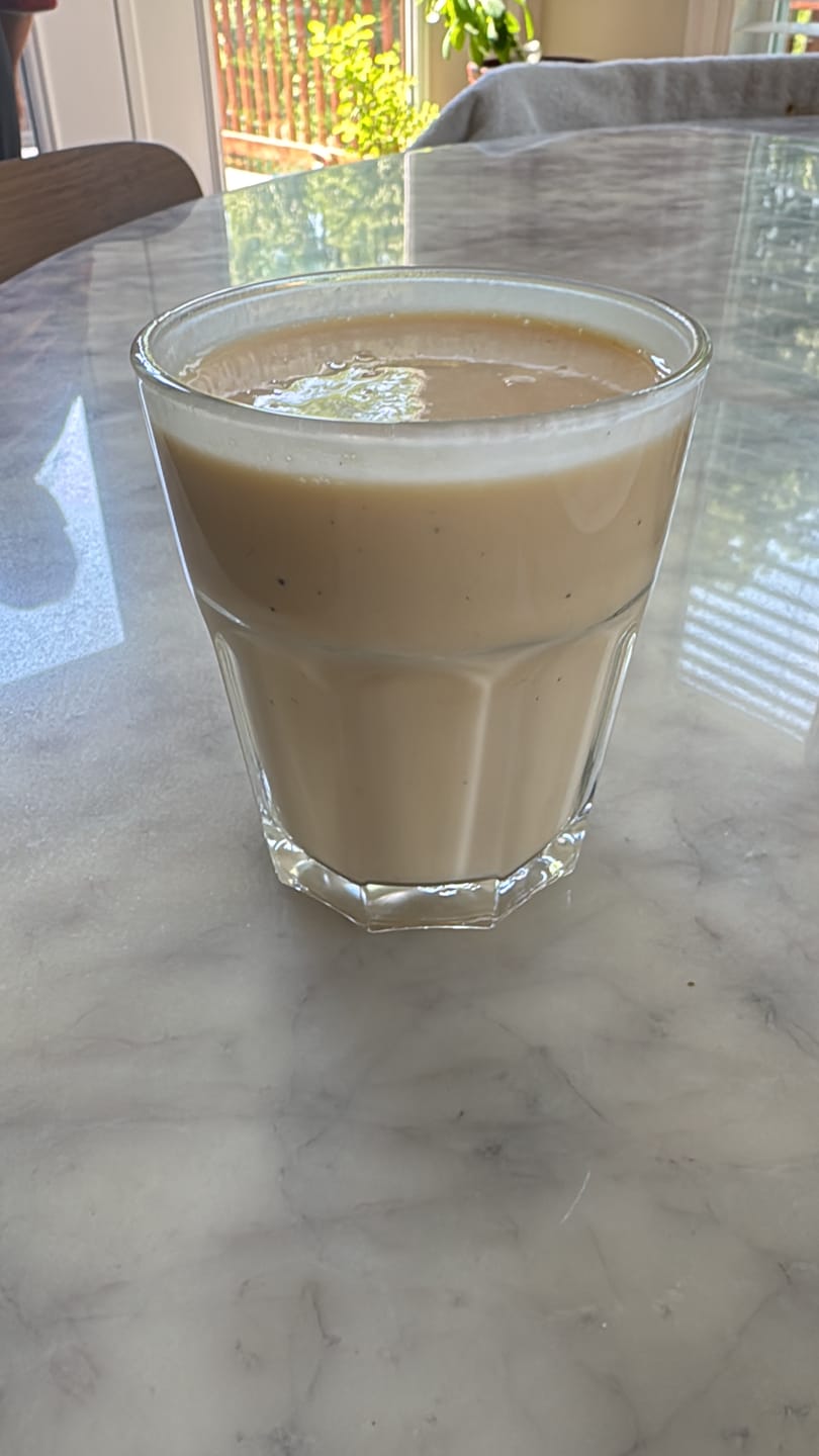 Customer photo review of Mango Malai Whey Protein Powder
