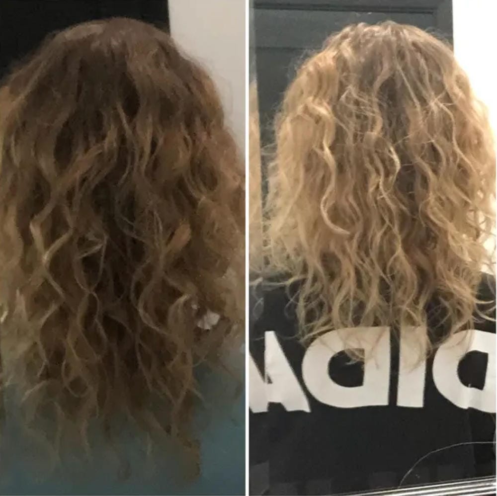 Customer photo review of Spray de Aceite para el Crecimiento del Cabello