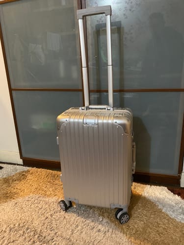 Customer photo review of ALUMINUM SUITCASE V2 NEW, STRONGER ALUMINIUM & REMOVEABLE WHEELS