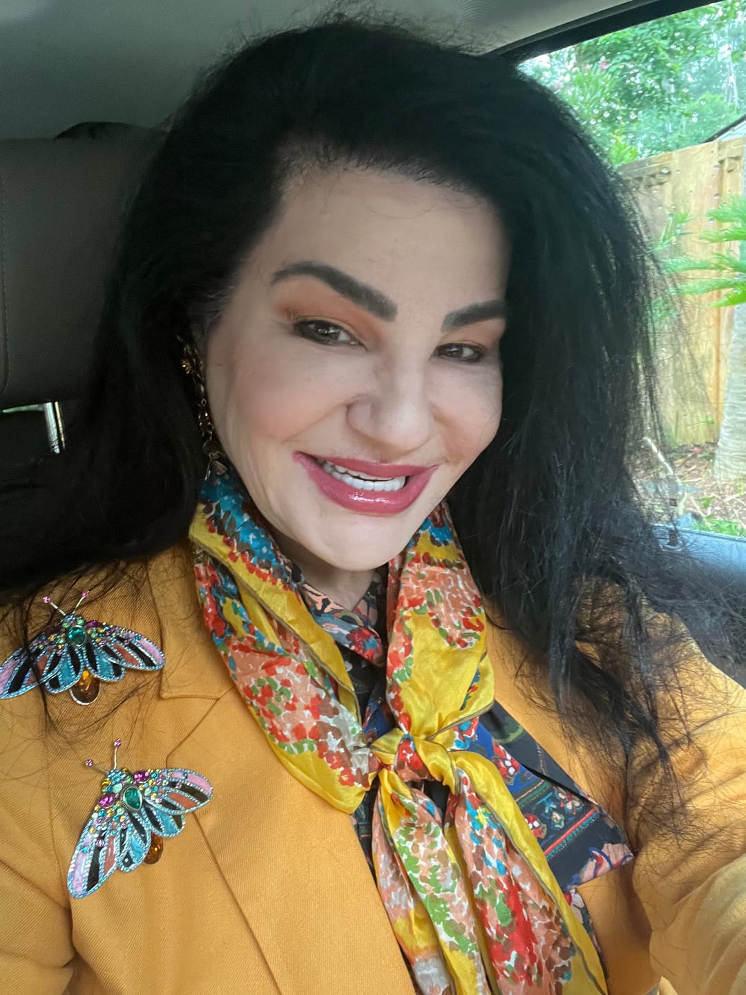 Customer photo review of HEIDI DAUS® "Butterfly Embrace" Crystal Butterfly Pin/Brooch