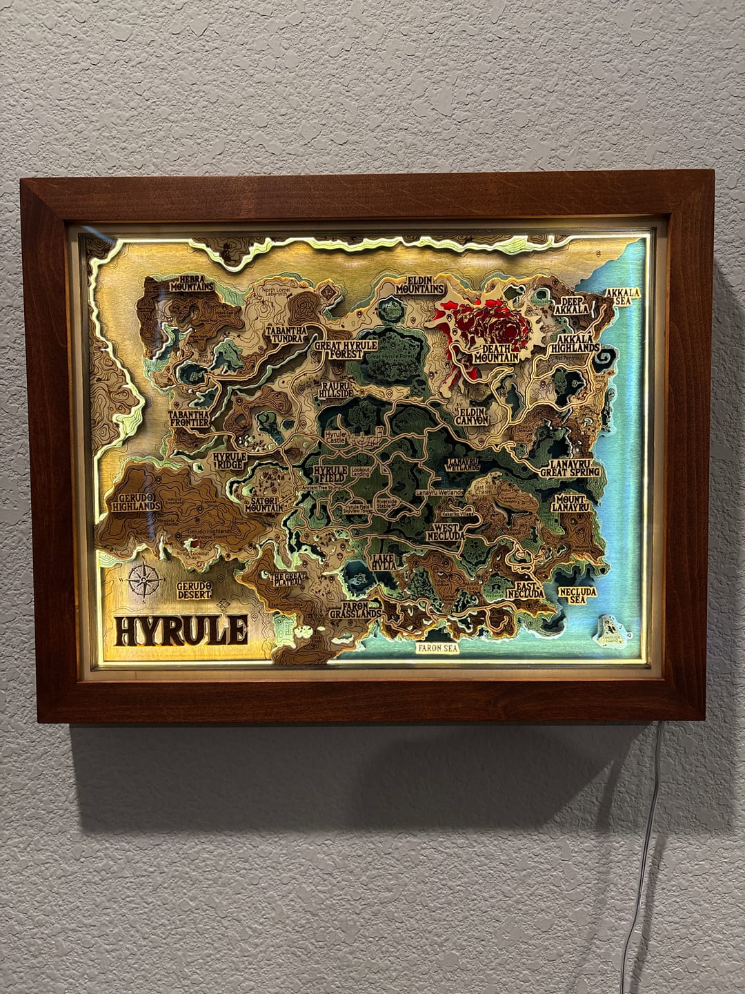 Customer photo review of 3D HYRULE WOOD MAP 2.0