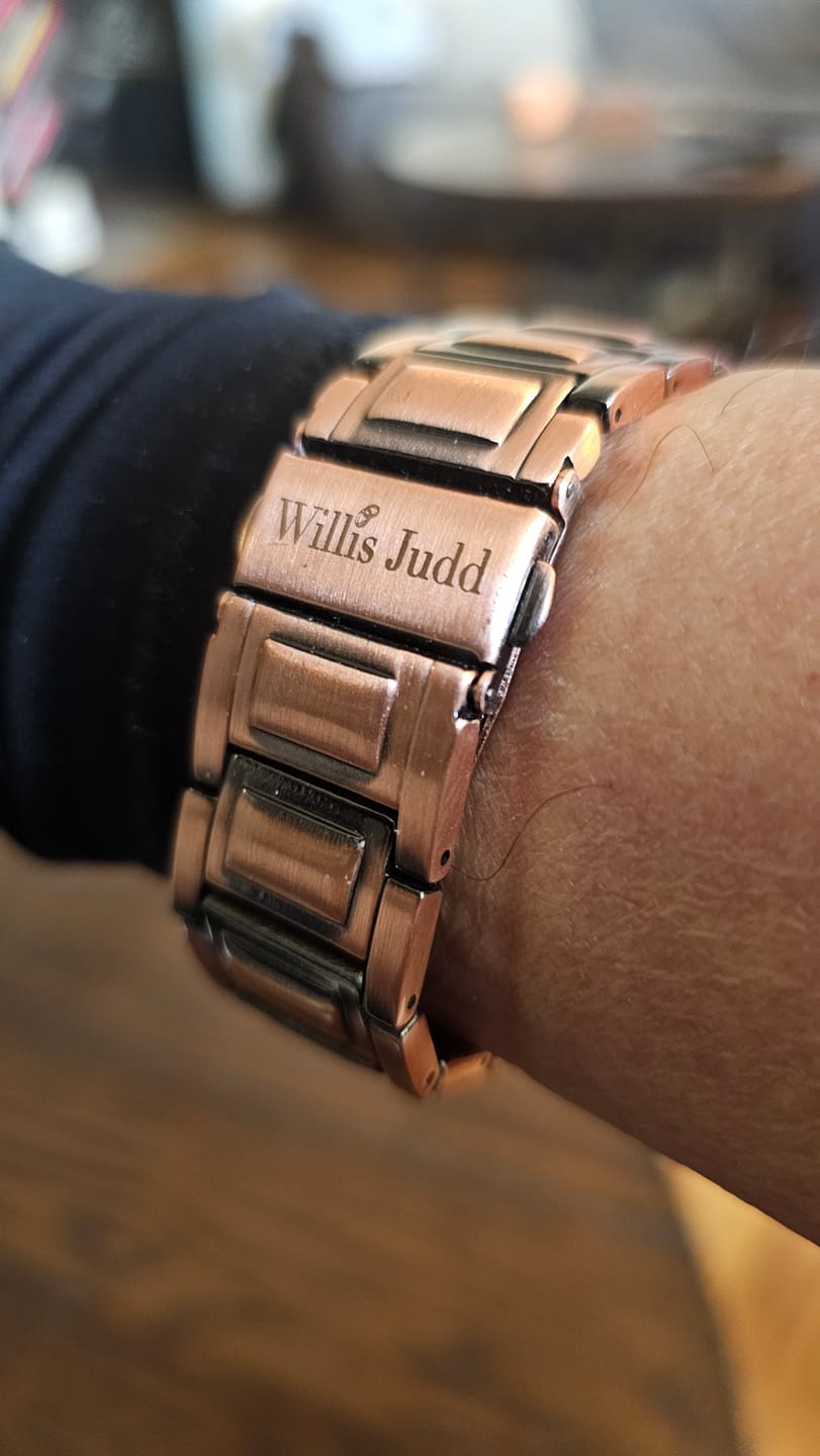 Customer photo review of Mens Copper Magnetic Bracelet TRIPLE Power