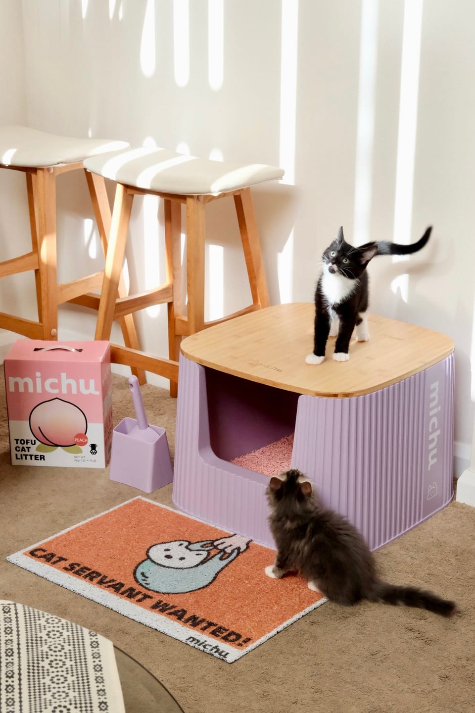 Customer photo review of Michu XXL BoBa Deluxe Cat Litter Box - Spacious Design