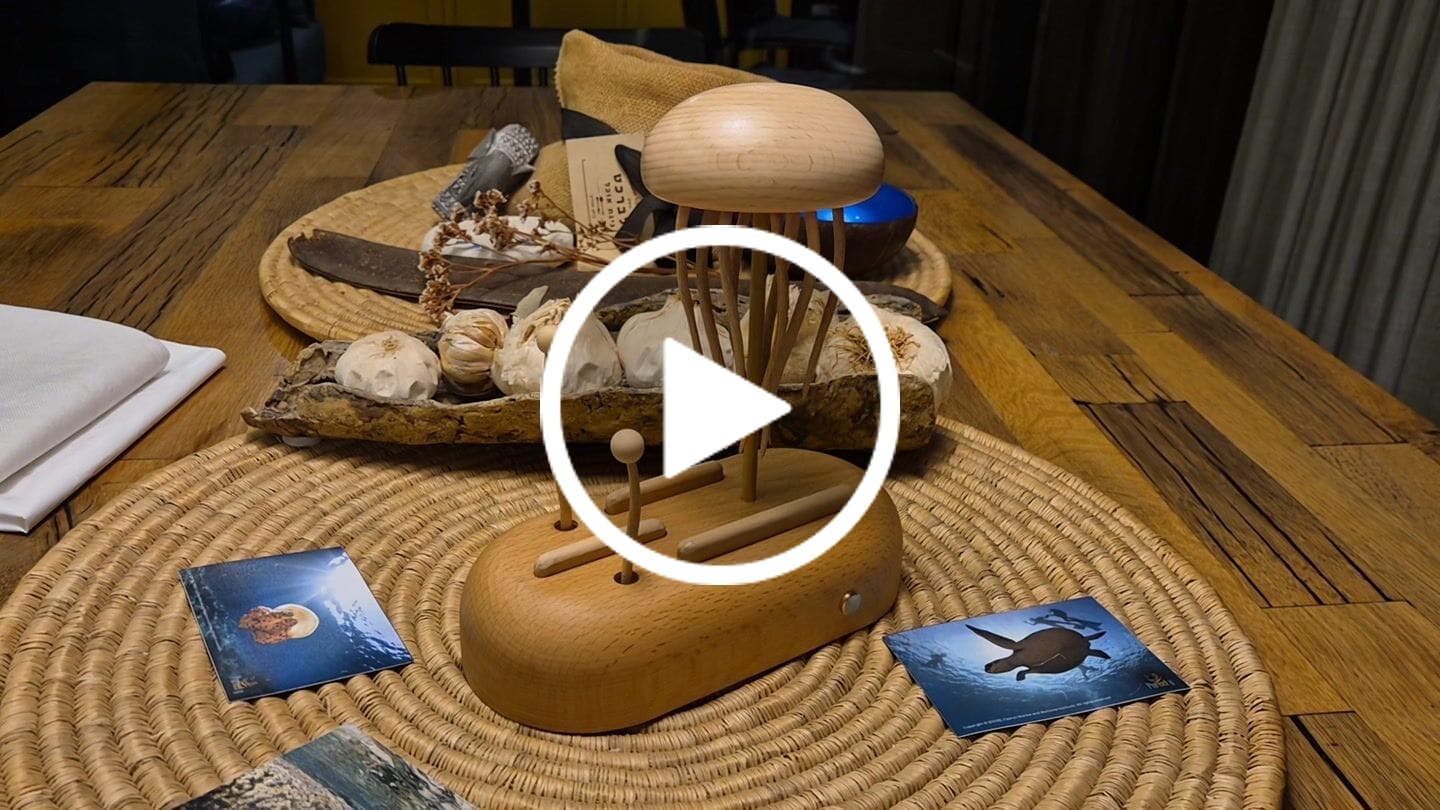 Customer video review of MarinerPoet™ Handcrafted Wooden Jellyfish Automaton(Big)