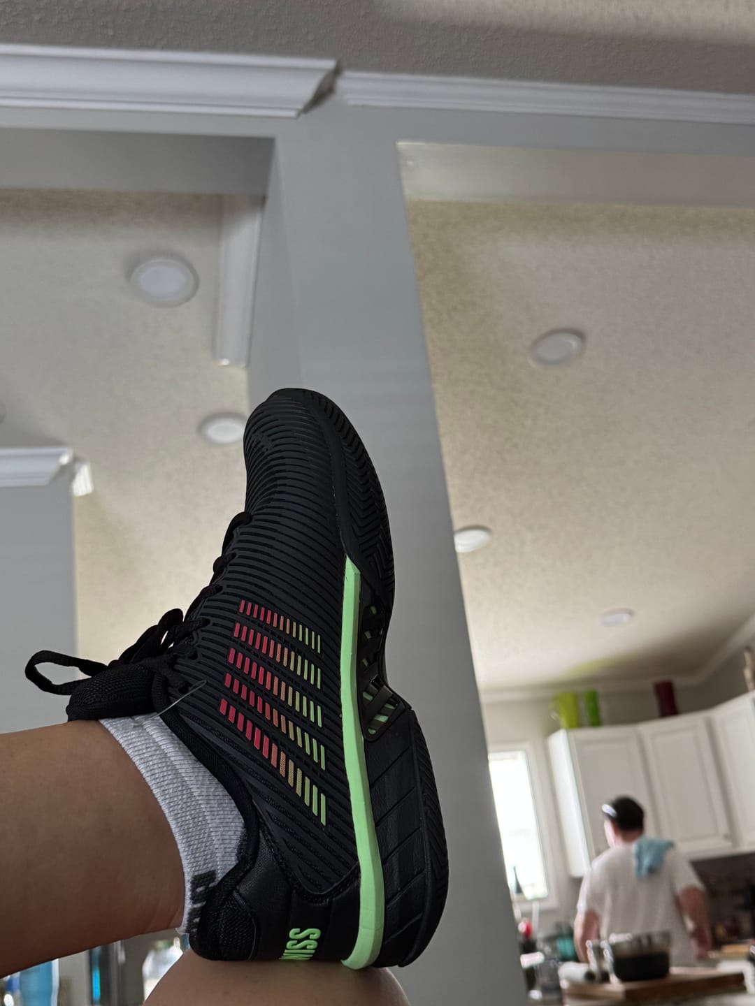 Customer photo review of 06806-034-W | HYPERCOURT EXPRESS 2-2E | BLACK/SOFT NEON GREEN/NEON LAVA