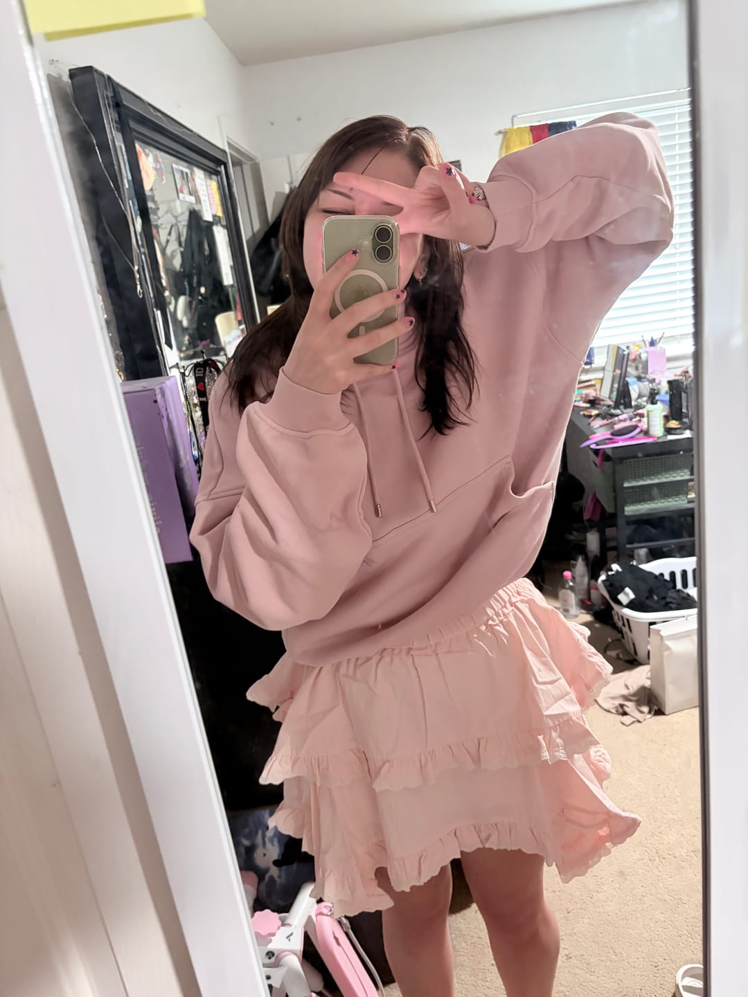 Customer photo review of Cropped Oversized Hoodie