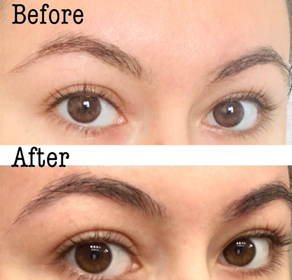 Customer photo review of Kit de Sérum para Pestañas y Cejas
