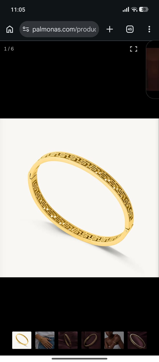 Customer photo review of Gilded Maze Bracelet